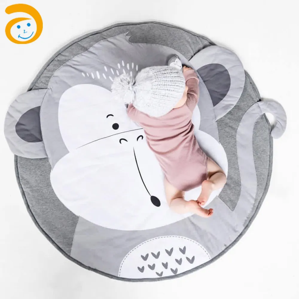 Горячая Распродажа, детское одеяло с круглым рисунком животных для новорожденных, очень мягкое на ощупь