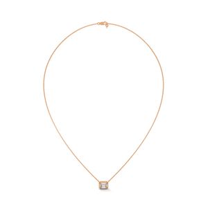 Elegante Joyería de Diamantes Cultivados en Laboratorio, Colgante de Oro Rosa con Piedras de Corte Brillante y Acabado Cálido y Lujoso, Perfecto - Product Image 4