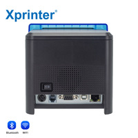 Imprimante Bluetooth Xprinter XP-Q80K, imprimante thermique 80 mm, éclairage LED flash, imprimante de cuisine, imprimante de reçus