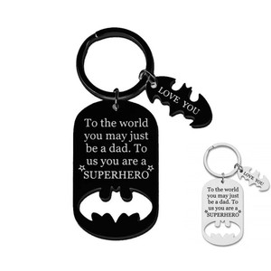 Portachiavi Personalizzato per Papà con Incisione Personalizzata, Targhetta in Metallo di Forma Irregolare, Regalo per la Festa del Papà da Figlio o Figlia - Product Image 5