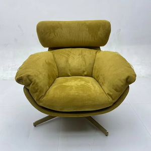 Fauteuils de salon luxueux et populaires avec base en métal, équipés de coussins moelleux, adaptés au salon et aux meubles d'hôtel - Product Image 2