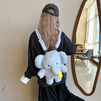Sac à dos en peluche pour enfants, motif animal (lion, éléphant), idéal pour la maternelle, cadeau, vente en gros