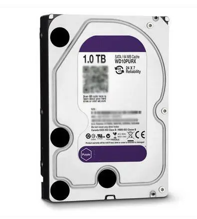 Disco duro discoteca roxo para dvd, 1tb 2tb 3tb 4tb 6tb 8tb 10tb, discoteca duro para cctv, HDD usado, remodelado, 500gb