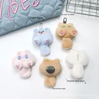 Petite poupée queue chat pendentif broche porte-clés en peluche sac à dos bricolage accessoires lapin ours jouet