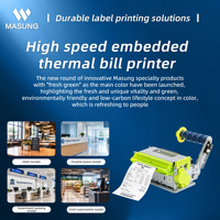 Modul Printer Thermal Kios Kecepatan Tinggi 80mm 300 Mm/s Pemotong Otomatis ESC/POS Printer Struk Terintegrasi untuk Mesin Penjual Otomatis