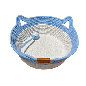 Nidos de gato de cuerda de algodón modernos de dibujos animados de moda Popular, camas para mascotas ecológicas hogareñas simples, cómodas y duraderas que son golpeadas en el mercado - Product Image 3