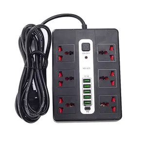 porous USB Power Strip plug board household British standard multi-function with extension cable connector socket wholesale