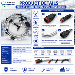 포크리프트 로더 제어 시스템 방수 커넥터용 맞춤형 케이블 하네스 - Product Image 3