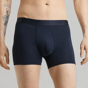 Bamboo Cotton Boxer Briefs For Men Organic Cotton Mens Underpants Plus Size Underwear Soft Man Briefs Boxer Shorts
