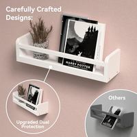 Étagère murale pour enfants en bois, étagères flottantes pour la chambre de bébé et le rangement de la salle de bain, ensemble multifonctionnel pour la crèche