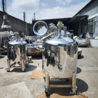 Cuve de mélange pneumatique en acier inoxydable avec agitateur, capacité 500L, nouvelle, haute sécurité pour usine de fabrication