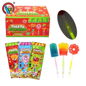 Caramelos de Fábrica de Dulces, Comida Rápida, Helado, Papas Fritas, Palitos Luminosos con Forma de <span class=keywords><strong>Donut</strong></span>, Caramelos Dulces OEM - Product Image 1
