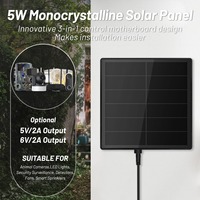 Kits de panneaux solaires 5W BC avec batterie LiFePO4 3,2 V intégrée, sortie CC 5V 6V 9V 12V pour dispositif IoT ESP32 WiFi BLE LoRa, nœud solaire maillé