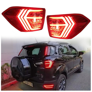 Feu arrière à LED pour Ford <span class=keywords><strong>Ecosport</strong></span> 2013-2019 Feu arrière de voiture à lentille <span class=keywords><strong>rouge</strong></span> avec fonctions de freinage et marche arrière - Product Image 1