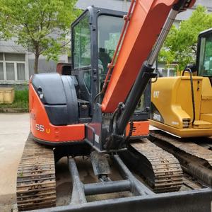 Excavatrice sur chenilles Hitachi ZX55USR d'occasion de haut niveau, moteur, PLC, boîte de vitesses, poids opérationnel de 5,5 tonnes, bon état de marche, en vente chaude - Product Image 2