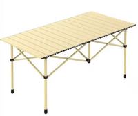 119 Table à manger d'extérieur pliable moderne (acier au carbone) pour une utilisation dans la cour