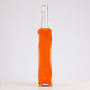 Venta caliente 500ml precio muy barato exquisito grabar botella de vino de vidrio con tapa de rosca - Product Image 1