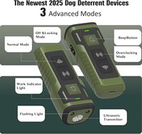 Répulsif anti-aboiement pour chien, rechargeable par USB-C, modes fixe/sautant de fréquence, double lumière stroboscopique LED, étanche IPX7