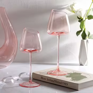 Verre en cristal flamant rose de style <span class=keywords><strong>français</strong></span> Verre à vin rouge à fond concave de grande valeur Design moderne pour la fête et les couples - Product Image 6