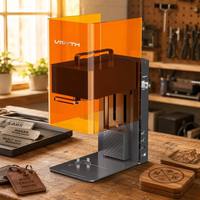 Grabador Láser Portátil de Mano Genesis-M1, Doble Láser de Fibra IR de 2W + Láser Azul de 10W, Marcador de Escritorio para Bricolaje y Pequeñas Empresas