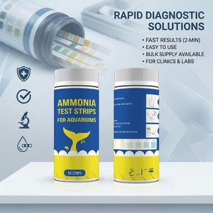 Bandelettes de test rapide de l'azote ammoniacal pour la détection de NH3 et <span class=keywords><strong>NH4</strong></span> dans l'eau des aquariums, des étangs et des eaux usées – Test de qualité de l'eau - Product Image 2
