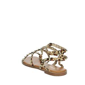 Sandalias Bajas para Mujer Keys K-10891 Beige con Tiras y Estampado de Leopardo, para Verano - Product Image 2