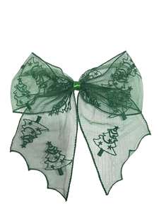 High Quality Gothic Embroidery Mesh Bow Hair Clip for Halloween DIY Costume Accessory - Product Image 6