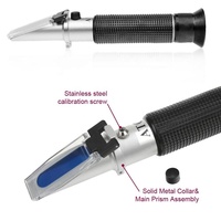 Handheld Antifreeze Freezing Point Meter 0-50 Concentration Meter Multifunctional Electrolyte Detector Automotive Refractometer