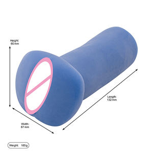 Мужской синий мастурбатор-трубка, карманная вагина, настенное крепление, плотная мастурбационная чашка - Product Image 6