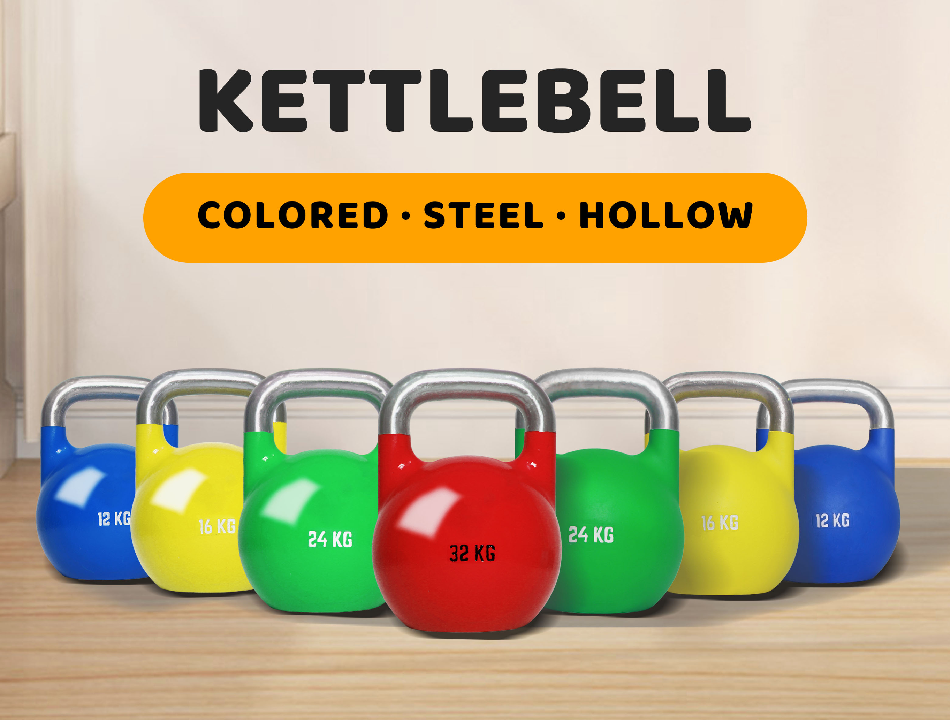 Fitness equipment steel competition kettlebell workout strength kettlebell with stainless steel handle