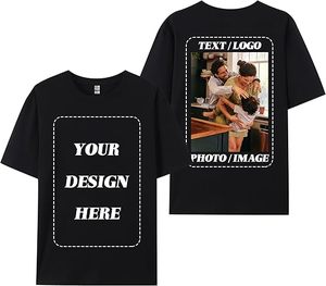 Promotional Wholesale Custom logo & Design Sweatshirt Unisex Fashionable T-Shirt Digital Printing Cotton Polyester T-shirts