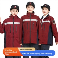 Chaqueta Cortavientos para Hombre, Certificada por el CDC Chino, para Emergencias Médicas y de Salud, 100% Poliéster Oxford, con Forro Interior y Accesorios
