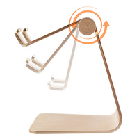 Prix d'usine Support de téléphone portable de bureau réglable en aluminium avec logo personnalisé avec base antidérapante Support pour téléphone portable