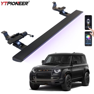 2025 Land Rover <span class=keywords><strong>Defender</strong></span> 90 110 130, piezas de coche, estribos eléctricos retráctiles automáticos de aluminio negro, escalones laterales eléctricos - Product Image 1