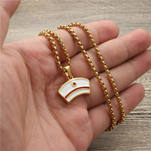 <b>Nurse</b> Hat Pendant Necklace Fashion Gold Zinc Alloy Unisex <b>Gift</b> Jewelry - Product Image 3