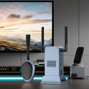 4k Airplay âm thanh <span class=keywords><strong>TV</strong></span> dự án màn hình hỗ trợ không dây HD <span class=keywords><strong>Transmitter</strong></span> Receiver <span class=keywords><strong>Kit</strong></span> 2.4/5GHz Video <span class=keywords><strong>Transmitter</strong></span> ứng dụng máy ảnh - Product Image 1