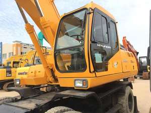 Excavadora de ruedas Hyundai 210W-7/60W-7 usada con descuento para construcción de carreteras - Product Image 4