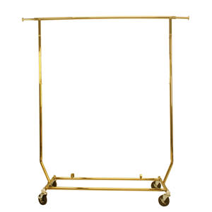 Perchero Rodante para Ropa al por Mayor, Perchero Comercial Dorado para Exhibición en Tiendas - Product Image 4