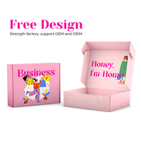 Échantillon gratuit, boîte d'expédition pliable en carton ondulé écologique avec logo personnalisé, laminage mat et doublure en éponge pour chaussettes