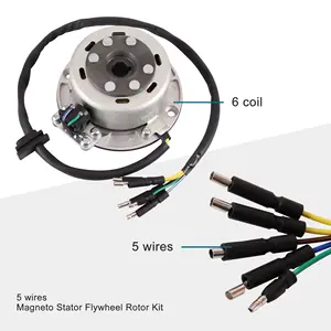 GOOFIT Magneto Stator Schwungrad Rotor Kit Ersatz für YX 140cc 150cc 160cc Pit Dirt Bike