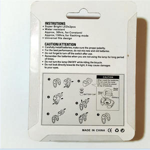 Lumière arrière de vélo en silicone, accessoire de cyclisme étanche à LED pour VTT avec alimentation par batterie - Product Image 3