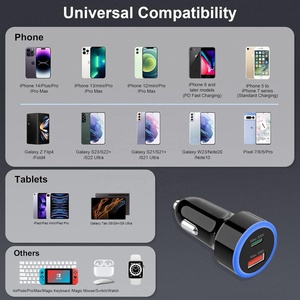 Pd3.0 Qc3.0 Kép Port <span class=keywords><strong>Adapter</strong></span> 48W <span class=keywords><strong>USB</strong></span>-A <span class=keywords><strong>USB</strong></span>-C Xe Sạc Siêu Nhanh Sạc Thiết Bị Thông Minh Tương Thích Xe AC DC Hội Đồng Quản Trị Chuyển Đổi - Product Image 6