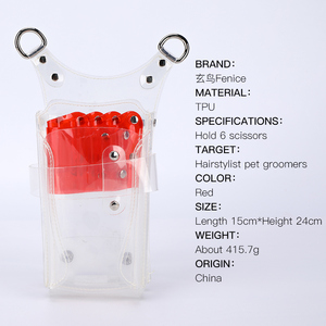 Impermeable transparente herramienta tijeras bolsa caso para estilista y mascotas peluquero - Product Image 3