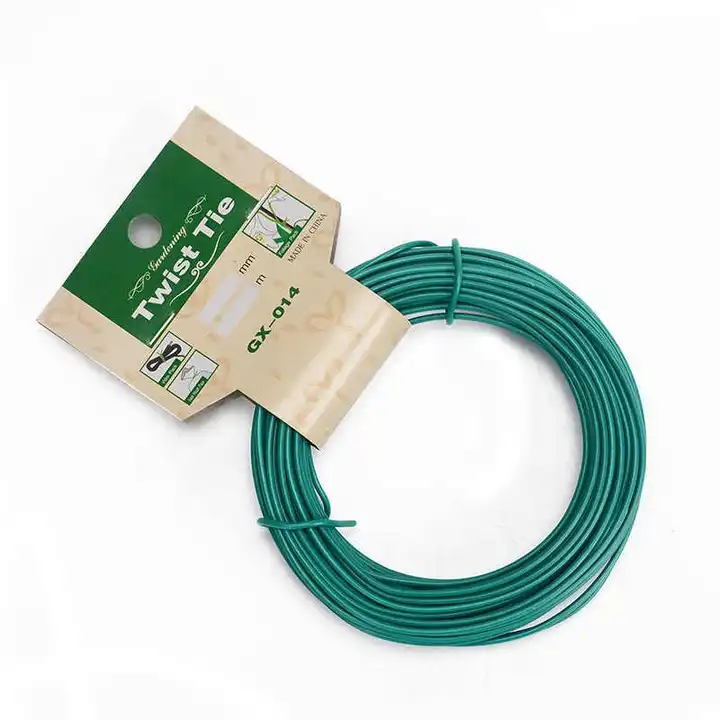 Wholesale 12M Garden Wire Heavy Duty Green Coated Plant Twist Tie