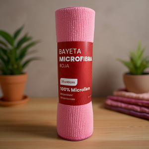 Bayeta Microfibra Roja 35x40cm 100% Microfibra Multiusage - Product Image 3
