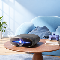 Projecteur intelligent LCD, Projeto 1080, mise au point automatique, WiFi, Bluetooth, Android, haut-parleurs intégrés pour cinéma maison, projecteur portable