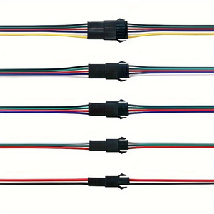 2Pin 3Pin 4Pim SM2.54mm Terminal demeti dik açı Smd serisi erkek veya dişi açık güç kablosu JST SM2.54mm kablo için LED - Product Image 4