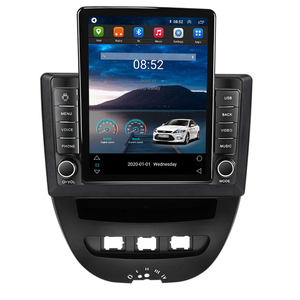 Autoradio Android 9,7 pouces pour Peugeot 107 Toyota Aygo Citroën <span class=keywords><strong>C1</strong></span> 2005-2014 Écran tactile vertical Carplay Stéréo Vidéo Lecteur GPS - Product Image 1