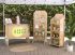Portable and Foldable 4- Shelf Wall Metal <strong>Rack</strong> for Supermarket and Retail Shop Full Back and Sides Wood Display Store Shelf - Product Image 5
