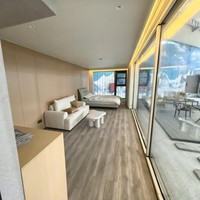 Maison Capsule 1 Chambre en Conteneur Acier E5 Apple Cabin 20 pieds Importée Préfabriquée pour Hôtels de Chine